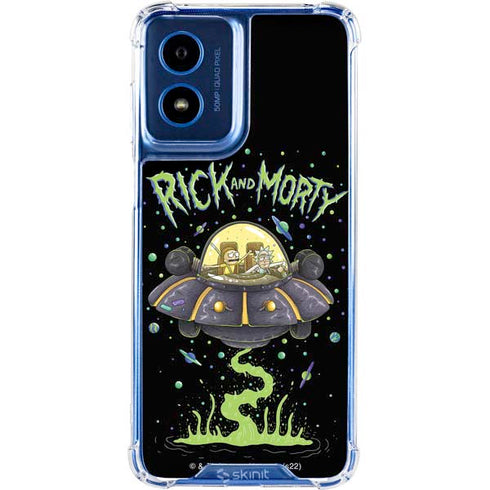 Adult Swim Rick and Morty Spaceship Moto G 5G (2024) Clear Case